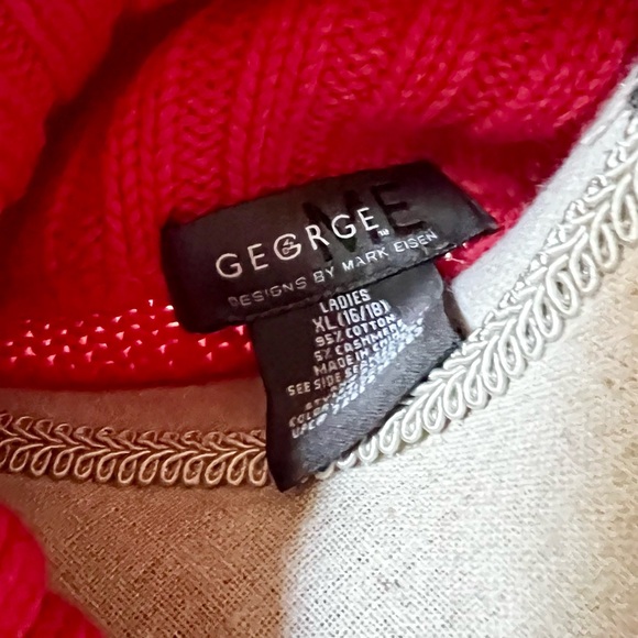 Buttoned, High Cowl Neck, Rib Knit, 3/4 Sleeves Short Sweater. - Picture 11 of 14